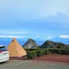 雲見オートキャンプ場は海越しの絶景富士山とお風呂が最高！