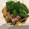 めんたい BASE マークイズ福岡ももち店｜唐人町｜高菜&ほうれん草のしょうゆ和風