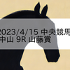 2023/4/15 中央競馬 中山 9R 山藤賞
