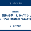 FX　個別指導　とろイワシさん　5、15分足値幅取り手法 ②