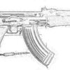 AK-47 イラスト風