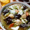 エビ野菜炒めの塩ラーメン