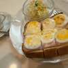レトロな喫茶店でレトロな卵トースト