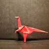 おりがみ：オルニトミムス (Origami : Ornithomimus)