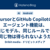 CursorとGitHub Copilotのエージェント機能は、同じモデル、同じルールでも同じ物は得られないようだ