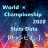 Worlds2020 統計データ【チャンピオン】