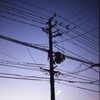 いつかの風景　夕暮れ時の電柱