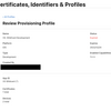 No iOS signing identities match the specified provisioning profile 'VS: WildCard Development'.