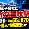  旭化成子会社にサイバー攻撃　医療関係者ら最大55万8700人の個人情報流出か