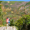 栂池自然園でトレッキング。紅葉と雲海のコラボが素晴らしかった