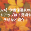 2024伊香保温泉の紅葉ライトアップは？見頃や混雑予想など紹介！