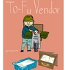 Artwork: A tofu vendor