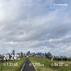 25度、風、中強度走