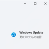 設定の Windows Update - 更新プログラムの確認 を消す