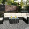 SALE Genuine Ohana Outdoor Patio Sofa Wicker Sectional Furniture 8pc Couch Set Review Price.