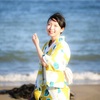 ゆるく、浴衣ポートレート