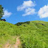 深入山で夏の草原登山