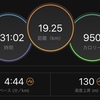1/4  マラソン練習  19キロジョグ