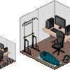 ドット絵で自分の部屋を作りました。ミニマムな家具がかわいくて思い入れが倍増