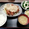 西川口の「あおき食堂」でとり唐揚げ定食を食べました★