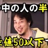 正体見たり、論破王ひろゆき氏は「偏差値」主義者。