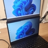 モバイルモニターを2画面ノートPC風に無理やり縦置き配置する