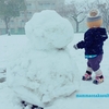 初めて雪(1歳5ヶ月)