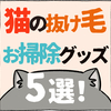 猫の抜け毛お掃除グッズ5選！一番はどれ？カーペット掃除比較検証