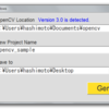OpenCV用のプロジェクトジェネレータを作りました