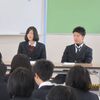 ３年生の先輩による進路講話（１学年）