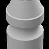 Fusion360で、乳酸菌飲料の容器をモデリングする。
