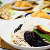 ☆揚げなすのおろしそば＆鶏天ごま塩仕立て☆