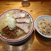 田中そば店（千代田区外神田）の中華そばと肉めし（少なめ）