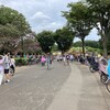 公園の中のプールは空いていた