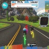 Zwift Aペーサー100km、大井埠頭からのマグロ丼など