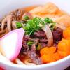 五目うどん＆豆腐の照り焼き