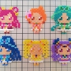 『Yes！プリキュア５GoGo！』をアイロンビーズで作ってみた