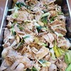 豚肉とタア菜、下仁田葱の炒め物 