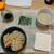 レンチン目玉焼き。絹ごし豆腐。焼き海苔1枚