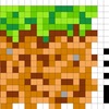 パーラービーズでマインクラフト図案(土ブロック)