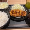 本日の夕食　とんかつ定食　松のや