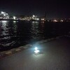 大浜で夜釣り