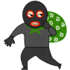 泥棒のフリーイラスト素材
