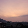 早朝の松山市内の風景