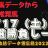 9月17日（土）種牡馬データから導く推奨馬！