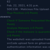 LetsDefend level 1 alert SOC128 - Malicious File Upload Attempt event-id 62
