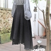 綿ボイルでふんわりタックフレアースカート②