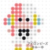アイロンビーズ図案　ワンピースRED ウタ