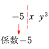 係数と次数（２）・○乗がついたとき