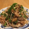 もやし多めの青椒肉絲。今宵のひとサラ。